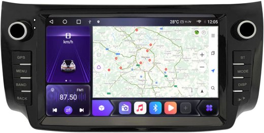 Магнитола для Nissan Sentra/Tiida 2014-2017 - Carmedia SF-9666 Android 10, 8-ядер, SIM-слот