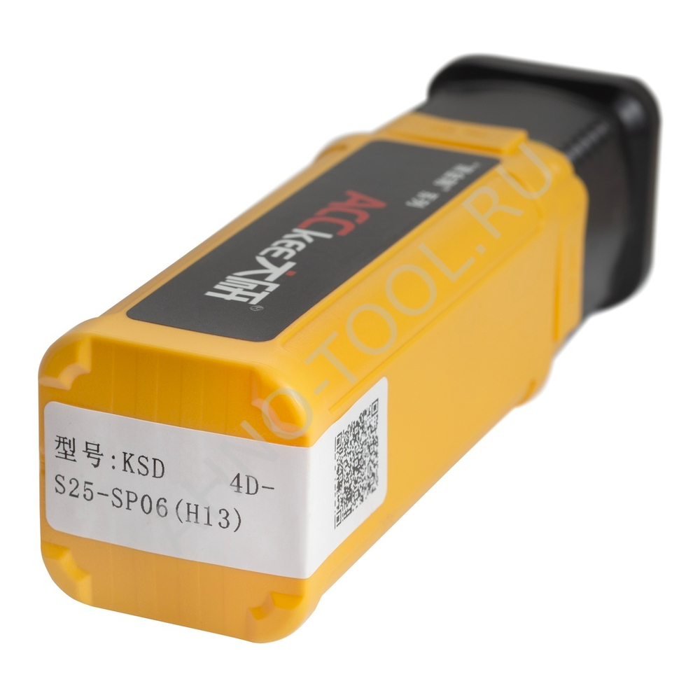 Сверло корпусное 21.0мм KSD210-4D-S25-SP06(H13) "ACCKee"