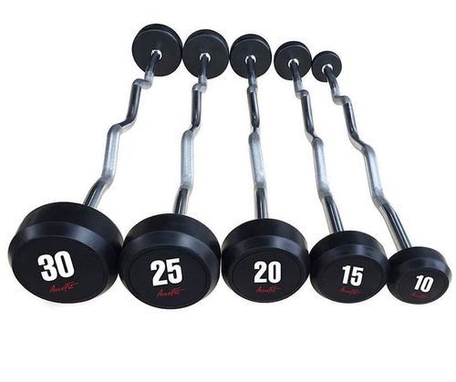 Aerofit AFBZ10-30 набор изогнутых обрезиненных штанг