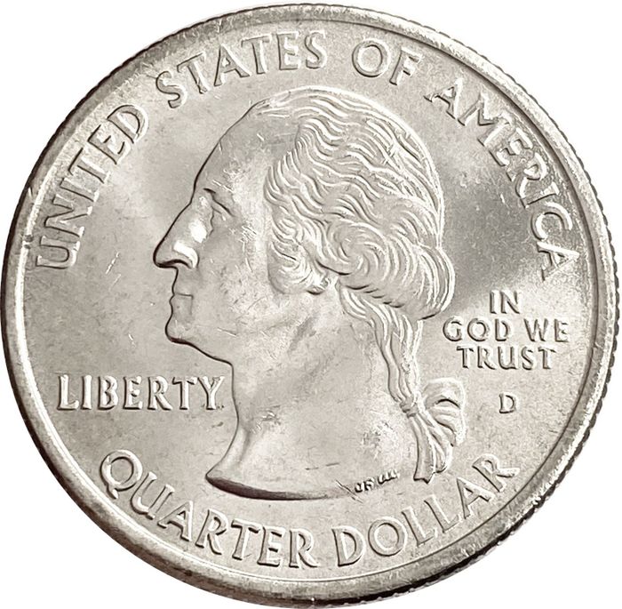 25 центов (14 доллара, квотер) 2001 США «Штат Нью-Йорк» (D)