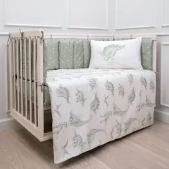 Комплект постельного белья Lollycottons Дино сафари 6 предметов