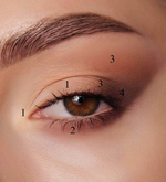 LuxVisage Тени для век Glam Look 4-х цветные тон 1 Молочный шоколад