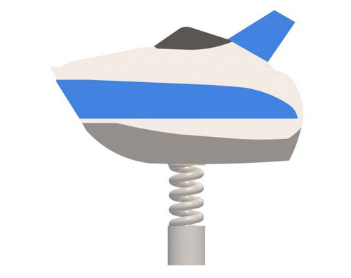 Качели на пружине Катер