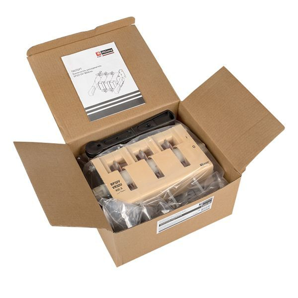 Выключатель-разъединитель ВР32У-37В31250 400А 1 направ, с д/г камерами съемная левая/правая рукоятка MAXima EKF PROxima