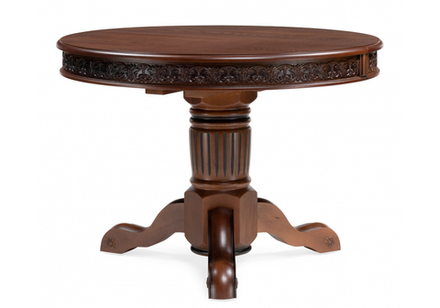 Стол деревянный Woodville Коул орех с коричневой патиной