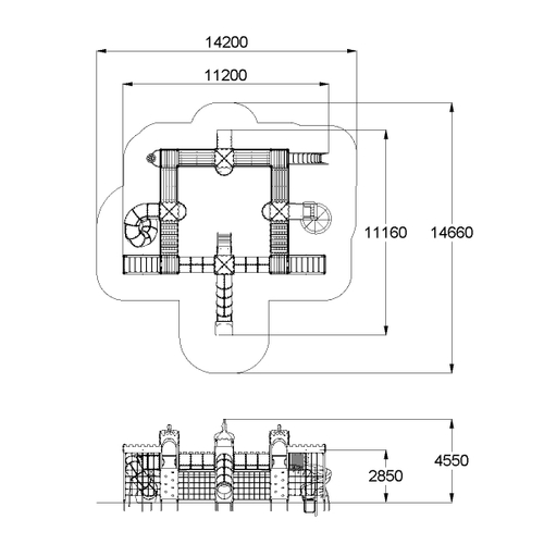 Детский игровой комплекс "ШАХМАТНЫЙ КЛУБ"