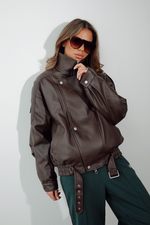 Куртка демисезонная из экокожи