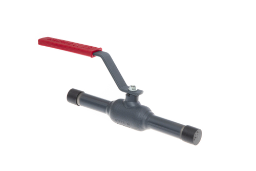 Кран шаровой стальной RJIP Standard WW под приварку с рукояткой стандартнопроходной, Тмакс. =  150 °С, Ридан, Россия