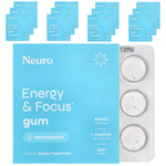 NeuroGum, жевательная резинка для энергии и концентрации, со вкусом перечной мяты, 12 упаковок по 9 шт.