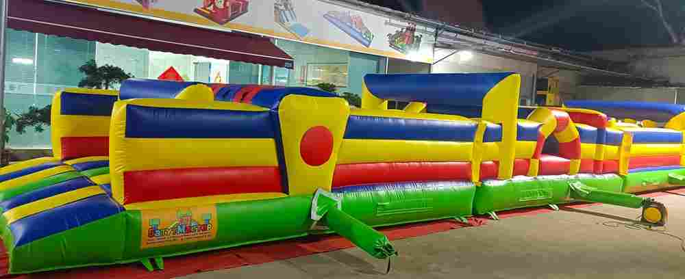 Надувная полоса препятствий «Веселые старты», без горки