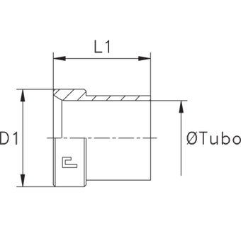 Втулка R D15 (без резьбы)
