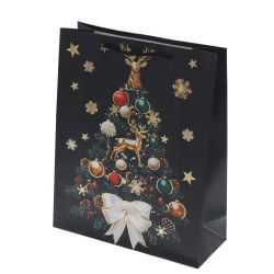 GAEM Пакет подарочный (бумага 210г/м2, блок 12шт), L31 W12 H40 см, 4в.