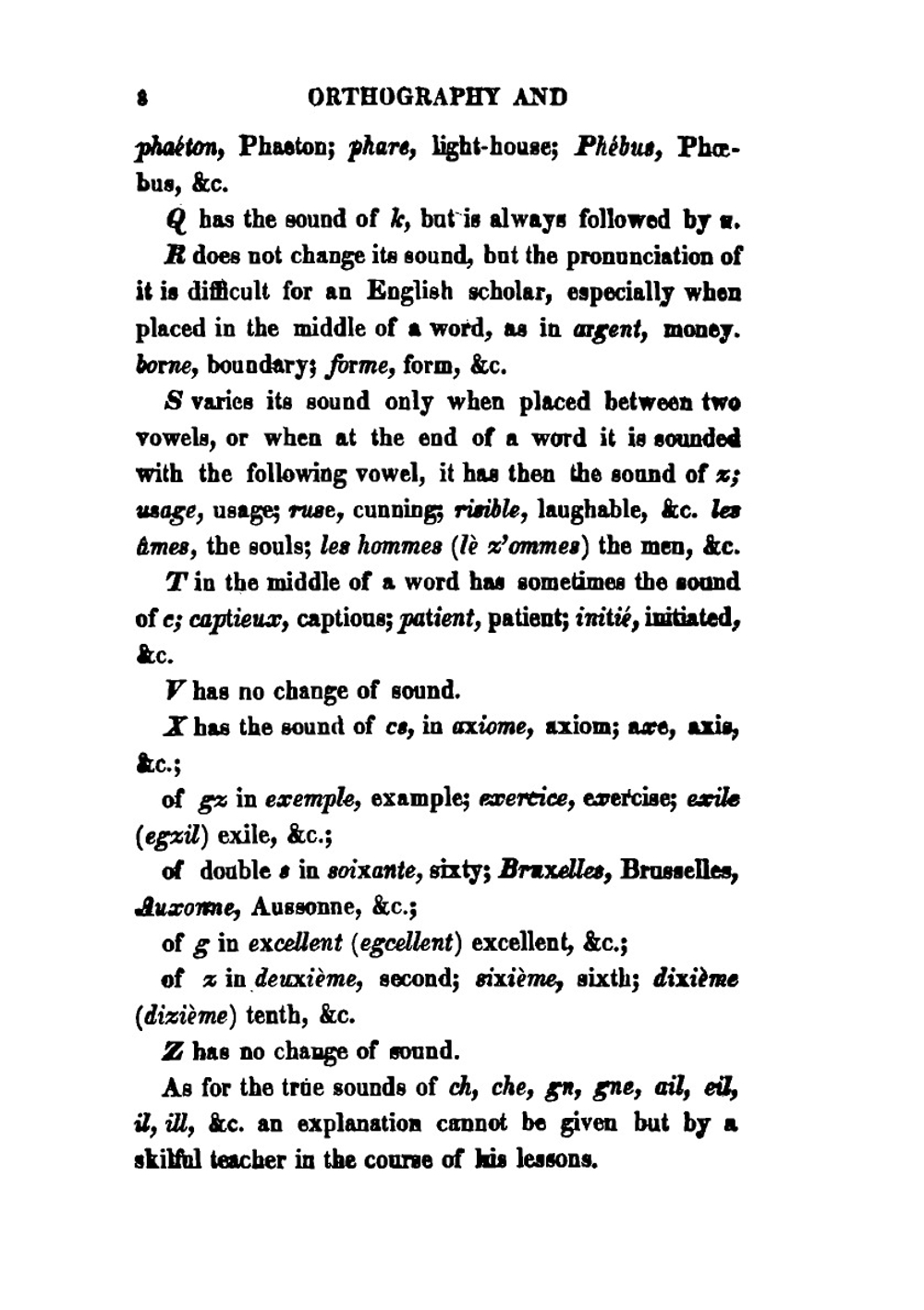 Abridgement of a French and English grammar | Texier de La Pommeraye