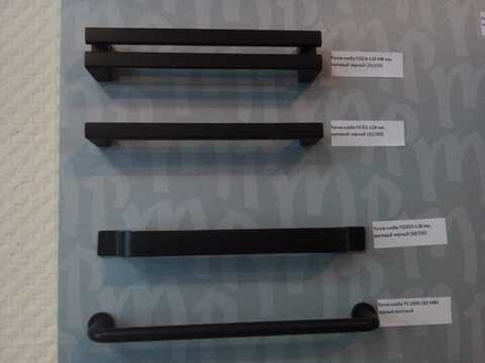 Ручка-скоба FS701-128 мм, матовый черный (20/200)