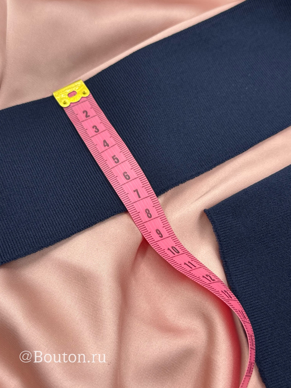 Подвяз трикотажный темно-синий 0,9 м, ширина 7 см