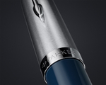 Перьевая ручка Parker 51 CORE MIDNIGHT BLUE CT, перо: F, цвет чернил: black/blue в подарочной упаковке.