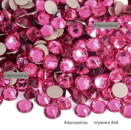 Стразы клеевые, Rose 8*8, P29, SS20, 1440, (F2)