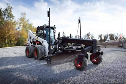 Грейдер на мини-погрузчик