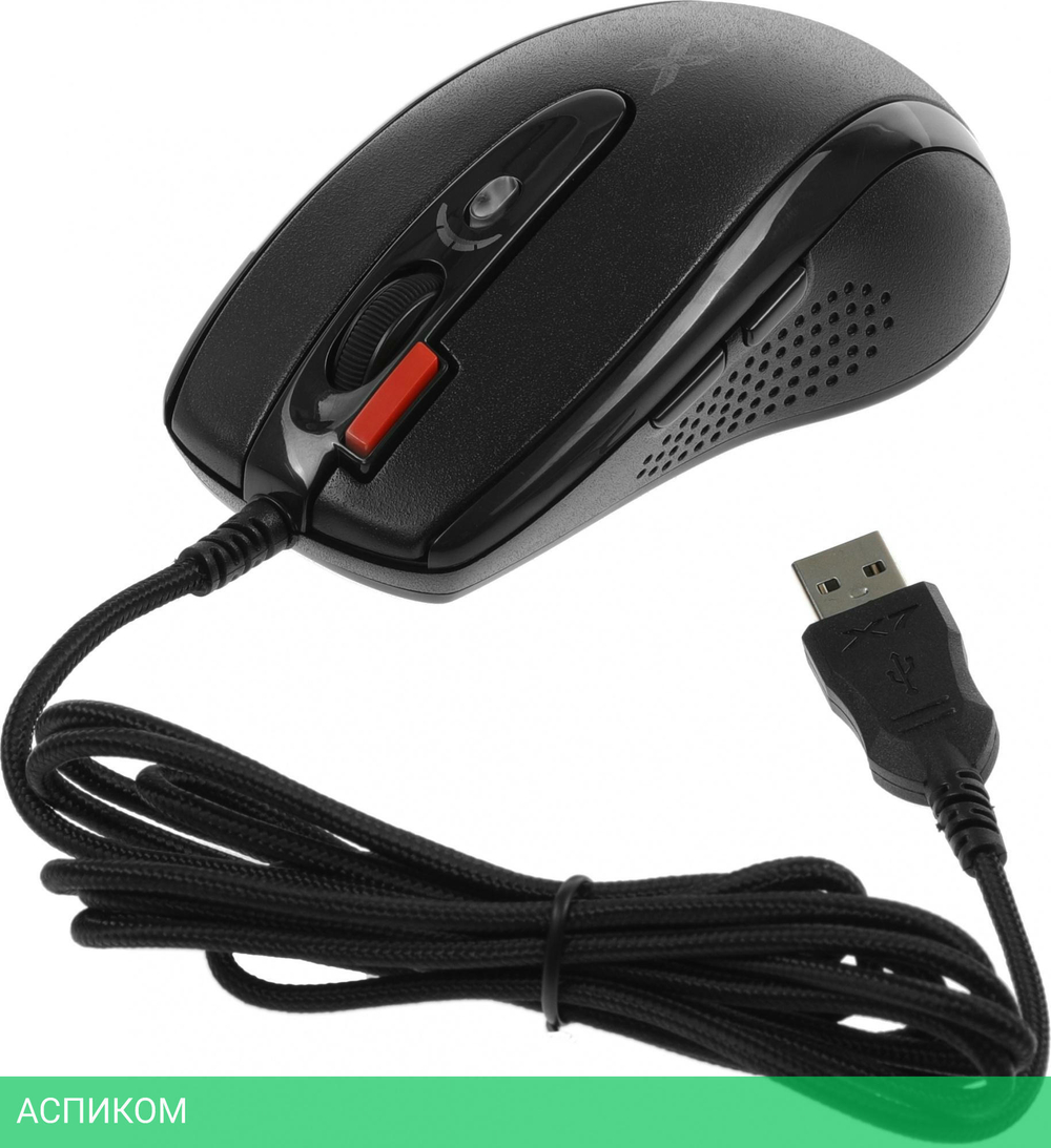 Мышь A4Tech X-7120 + коврик X7-200MP черный