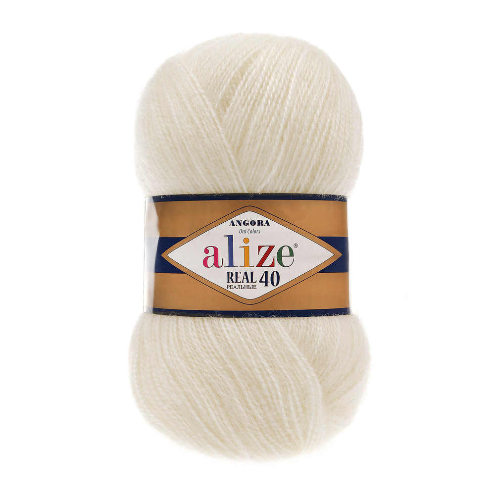 Пряжа "Angora real 40" 450 жемчужный