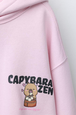 ZARA ХУДИ КАПИБАРА CAPYFUN ©, РОЗОВЫЙ