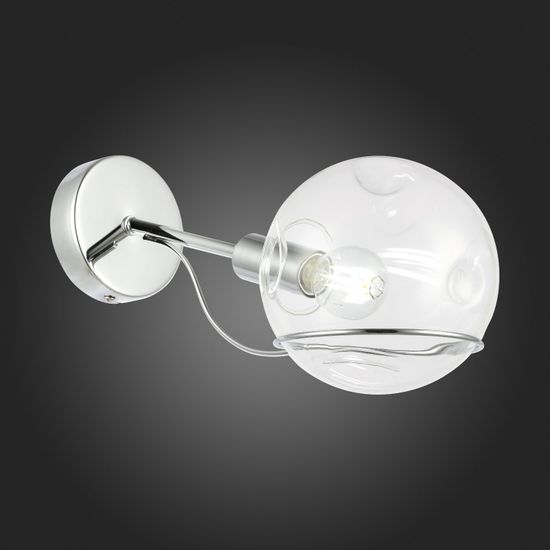 SLE102501-01 Светильник настенный Хром/Прозрачный E14 1*40W BACA