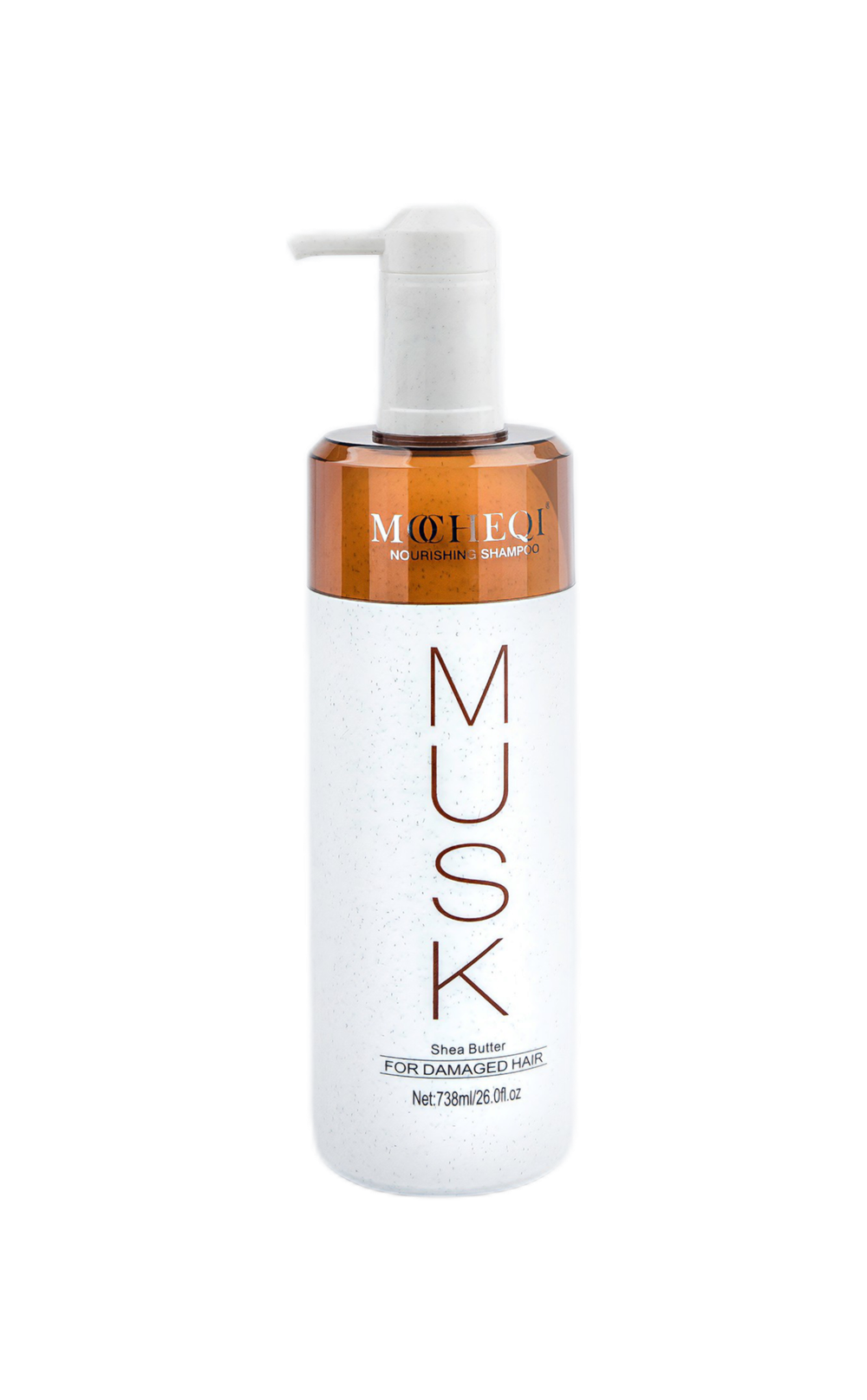 MOCHEQI MUSK NOURISHING SHAMPOO / Шампунь для сухих, поврежденных волос с гидролизованным кератином и маслом ШИ