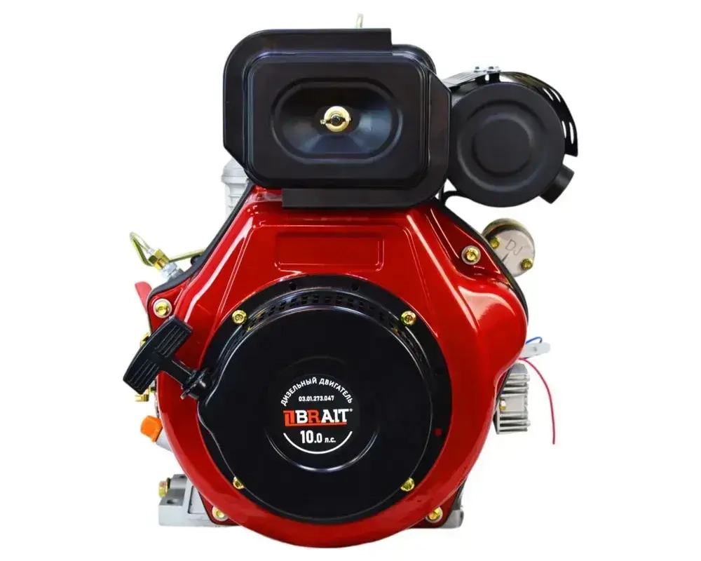 Двигатель дизельный Brait BR460DEC (188F 10лс, электростартер, вал под конус, кВт 7.3) / сварочное оборудование / для сельскохозяйственной техники