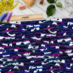 Ткань мембрана ядовитый полосатый узор на чёрно-белом фоне