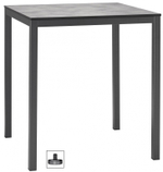 Стол ламинированный обеденный Scab Design Mirto, антрацит, цементный