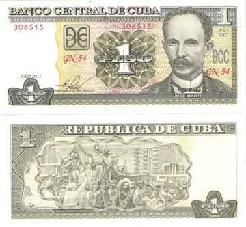 1 песо 2017 Куба