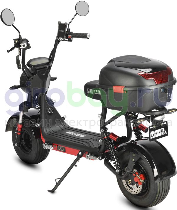 Электроскутер WHITE SIBERIA MINI R 2500w 3.0 (60V/21Ah) - Черный фото №7
