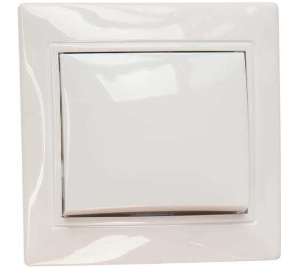 С0021 Выключатель 1-клавишный СП 10А 220В белый(Севиль)