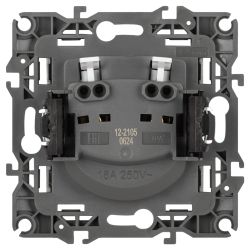 Розетка ЭРА Серия 12 12-2105-16 2P 16А-250В титан | ЭРА 12 Титан