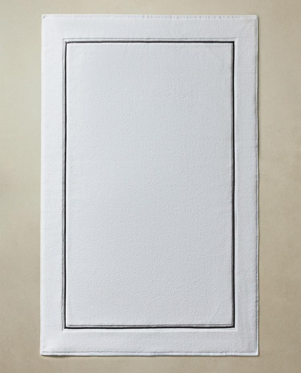 ZARA HOME КОВРИК ДЛЯ ВАННОЙ С ОТДЕЛКОЙ, СЕРЫЙ