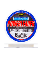 Флюорокарбоновая поводочная леска для рыбалки Duel Hardcore Powerleader FC Fluorocarbon 100%, 0,205 мм, 30 м, 3 кг, прозрачный