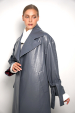 Gretta тренчкот кожаный