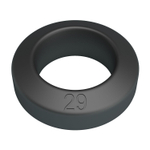 Черное эрекционное кольцо Brodan (Цвет: черный)