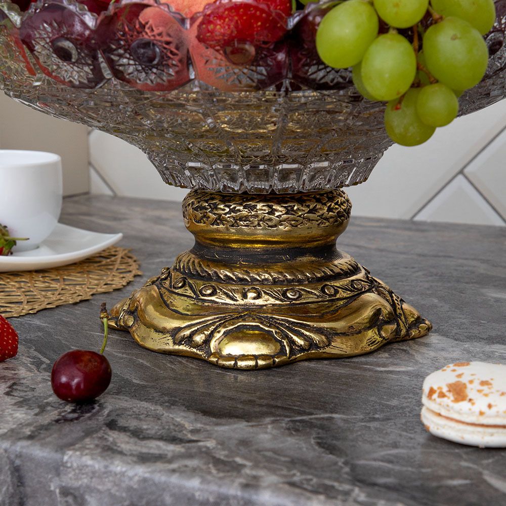 Фруктовница-конфетница Флора Бронза Мейджи
