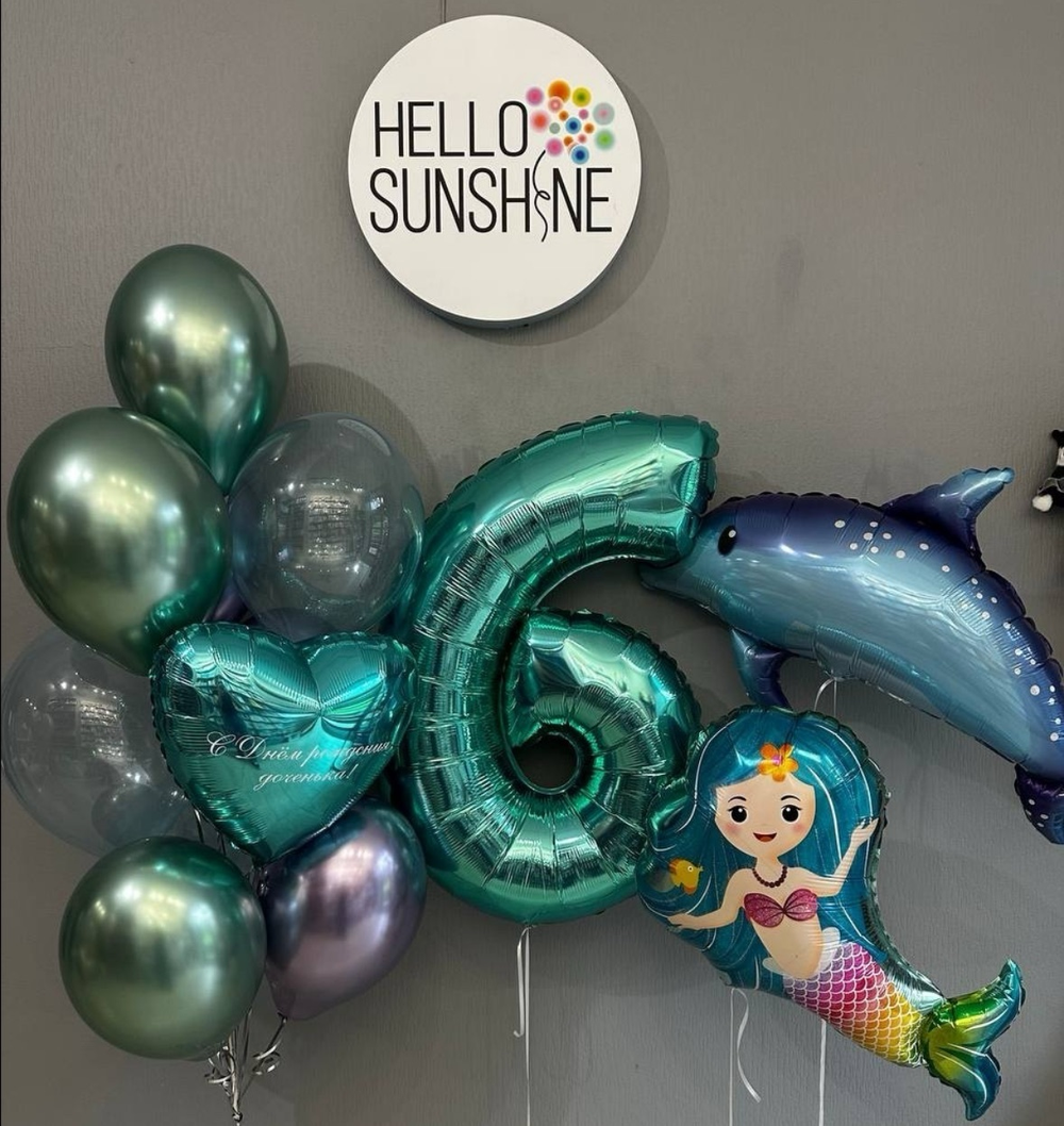 Набор шаров Бирюзовый