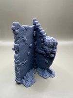 Разрушенная стена дома для диорам и макетов, 1:35