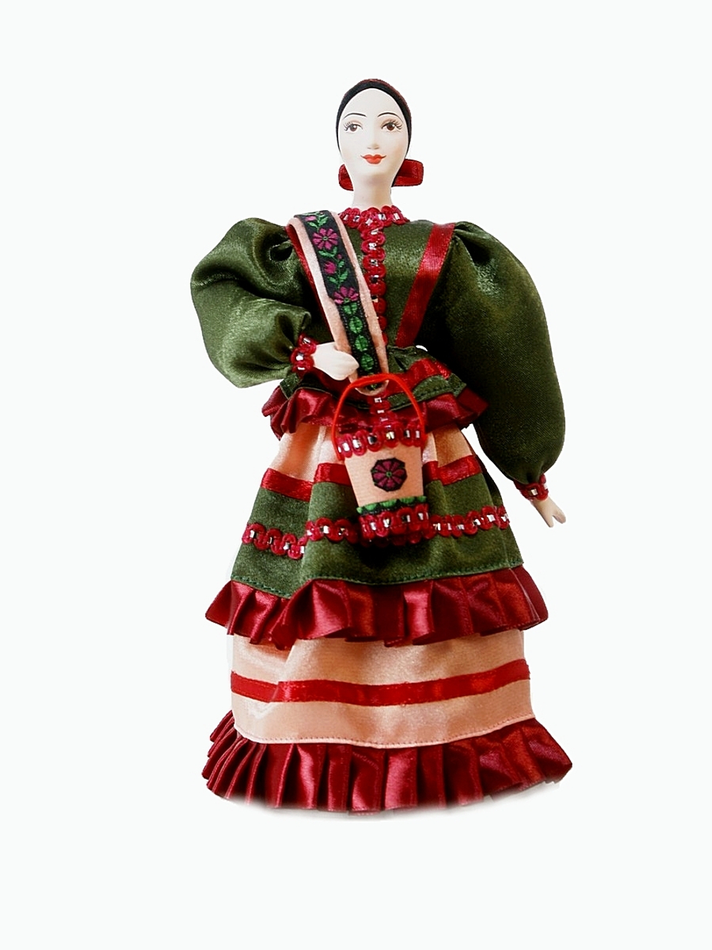 Кукла коллекционная Водоноска-казачка в летнем платье