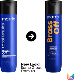 Matrix Brass Off - шампунь шампунь, нейтрализующий красные тона /   300  ml  / GTIN 3474636484805