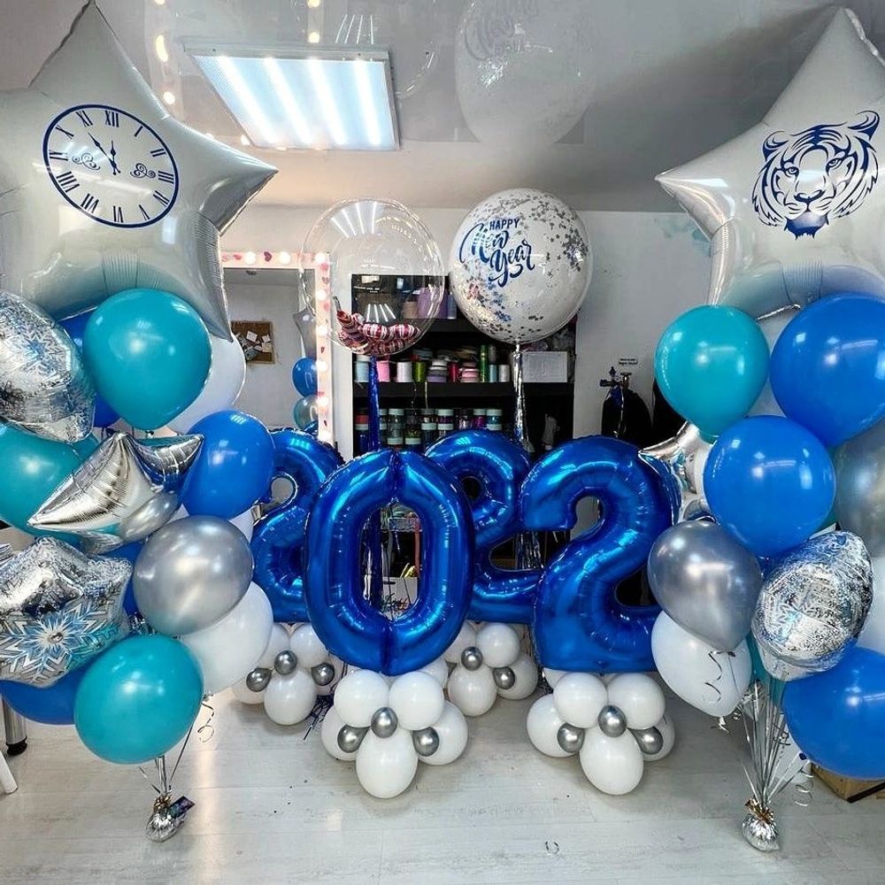 Набор воздушных шаров на Новый год 2025 №1887
