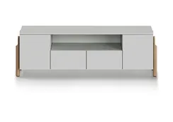 Тумба Basic под ТВ с нишей ширина 170 см (светло-серый)