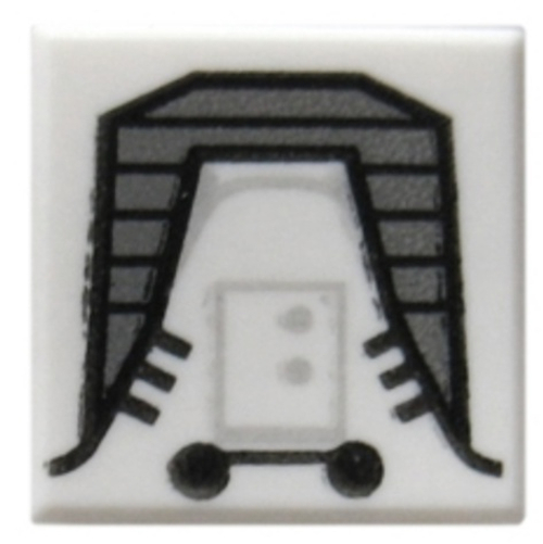 Плитка 1 x 1 с узором реактивного ранца «ЮЗ Галактическая Империя» 3070bpb091