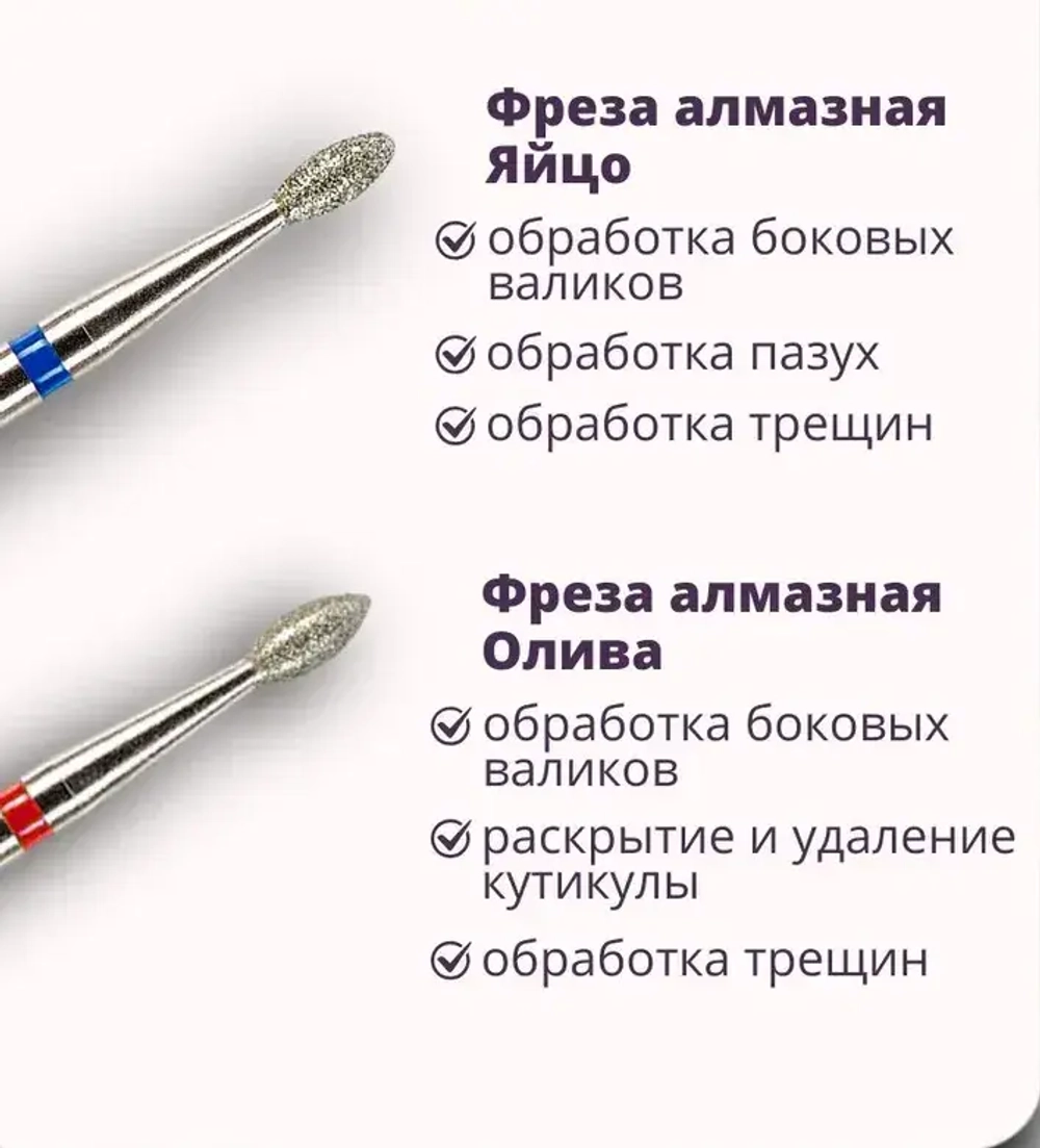 Набор фрез для маникюра и педикюра 20 шт.