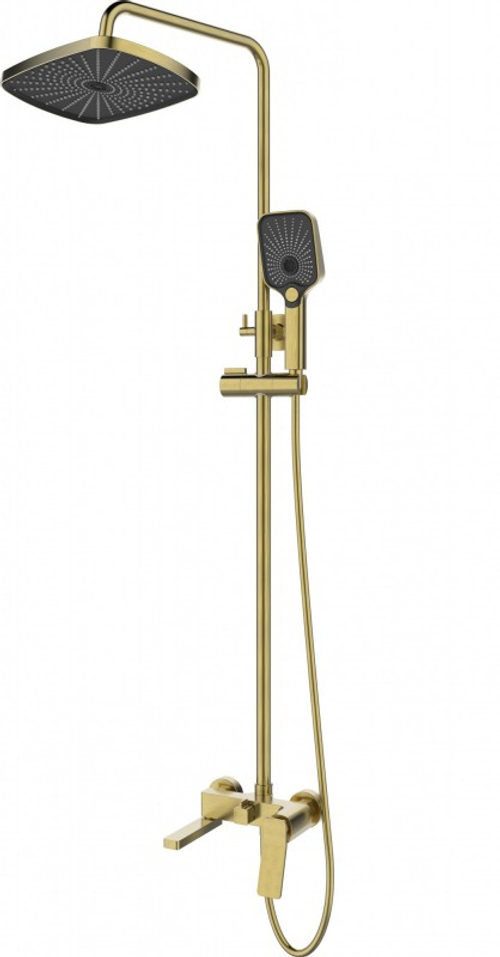 Душевая система Esbano GEMINI DS-SG брашированное золото