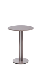 Уличный стол Sedalis из стали со столешницей из серо-коричневого алюминия Ø80 см