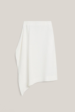 Massimo Dutti Струящаяся юбка-парео миди - Limited Edition, экрю